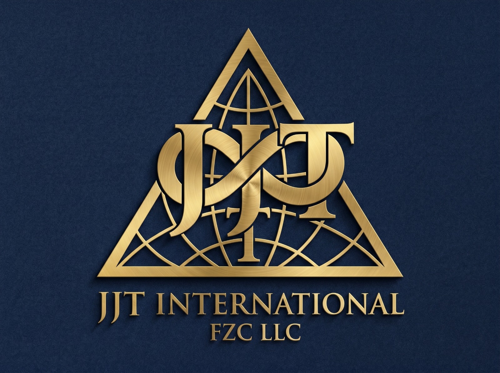 JJT International FZC LLC logo on navy background